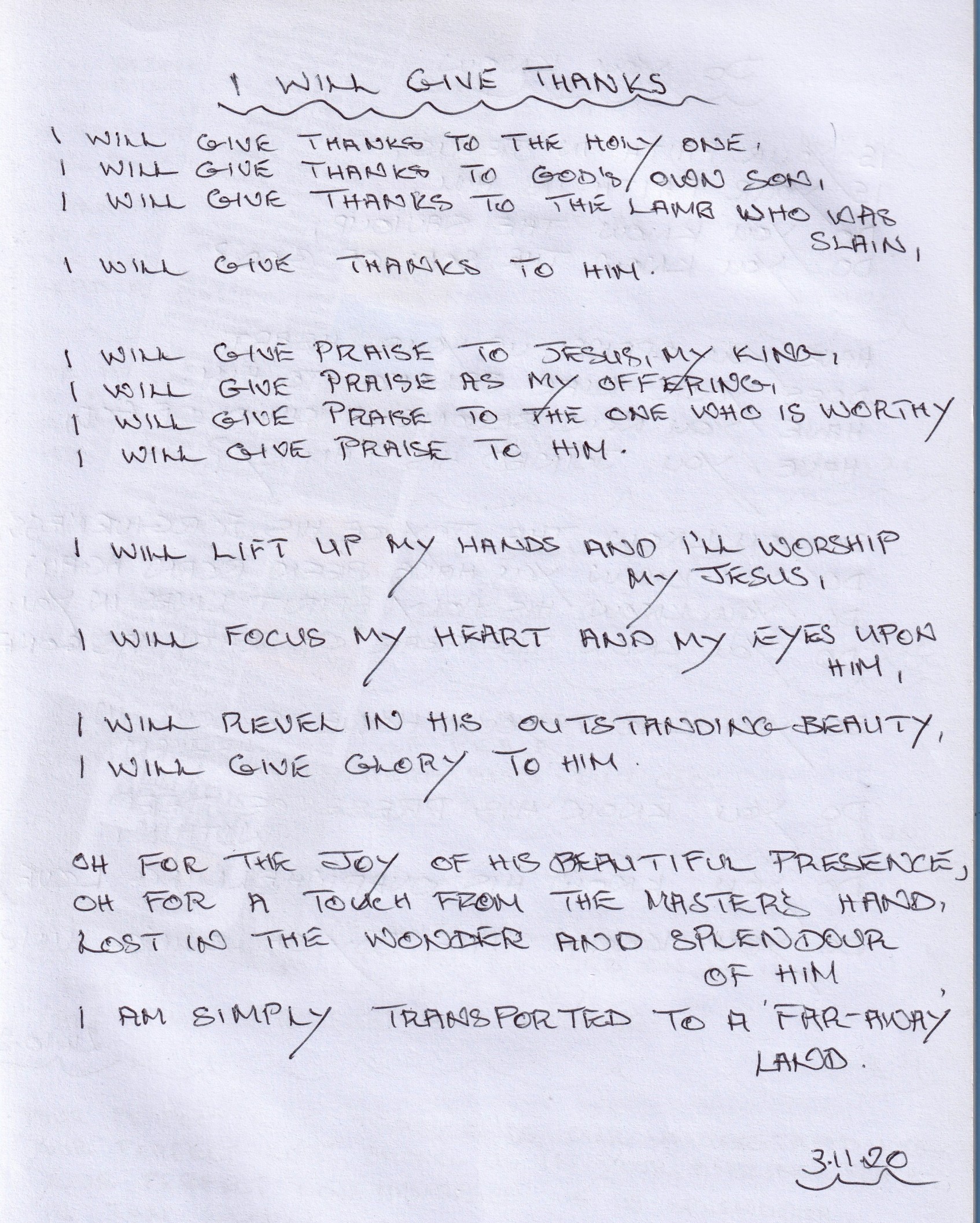 poem, spiritual, religious, christian, Thanks, praise, worship, presence